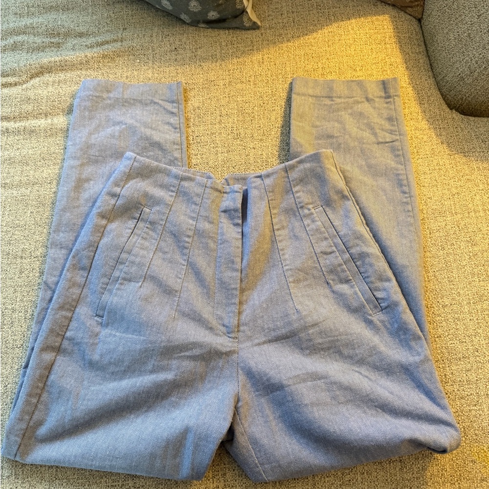 Zara Light Blue Cropped Pants